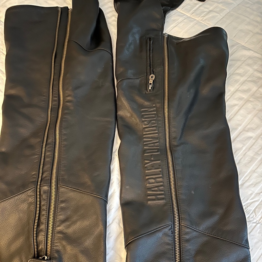 Harley-Davidson leather chaps mens large